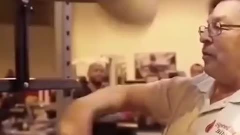 Master of boxing speed bag