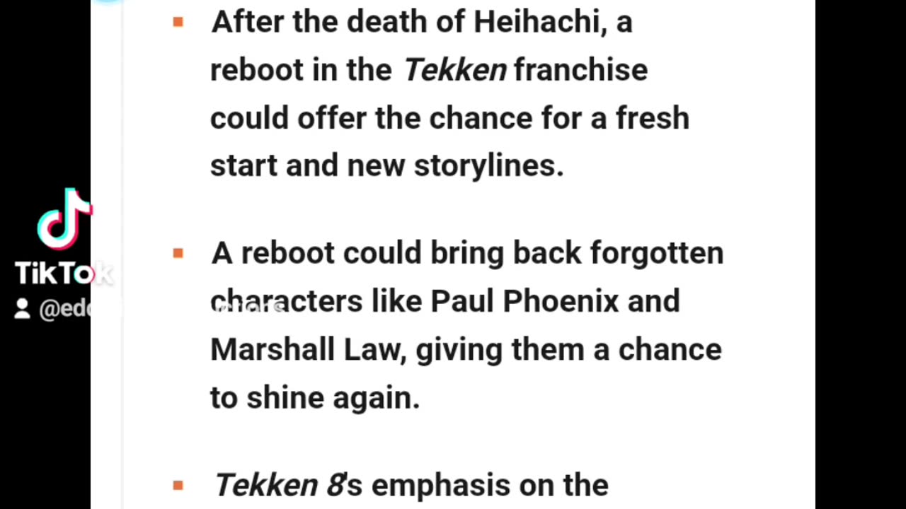It May Be Time for Tekken to Hit the Reset Button