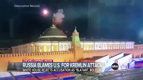 Russia blames US for alleged drone attack on Kremlin ?