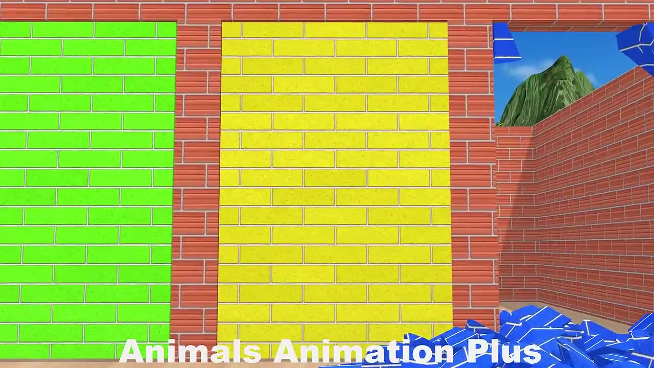 4 gaint duck cartoon cow, tiger, gorilla, rabbit,wild animals