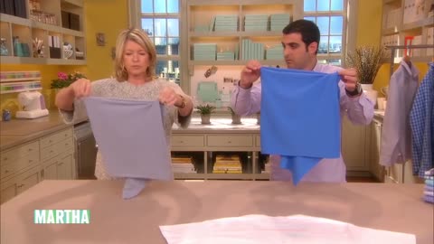 How to Fold a T-Shirt _ Martha Stewart