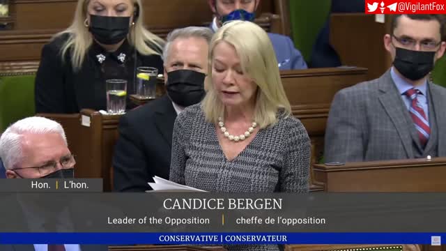 Candace Bergen Goes on a Six-Minute Tirade Against Trudeau’s Invocation of the Emergencies Act