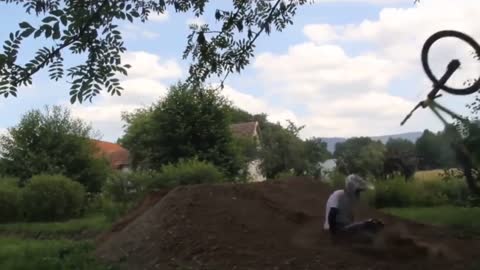 Guy Landed Hard On His Back Attempting A Mtb Front Flip