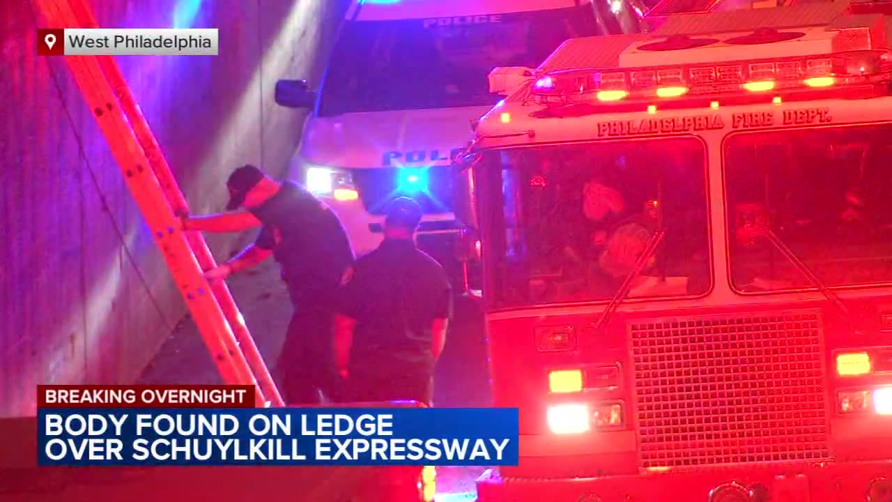 Body found on ledge over Schuylkill Expressway in West Philadelphia