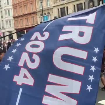 Trump 2024 in London today