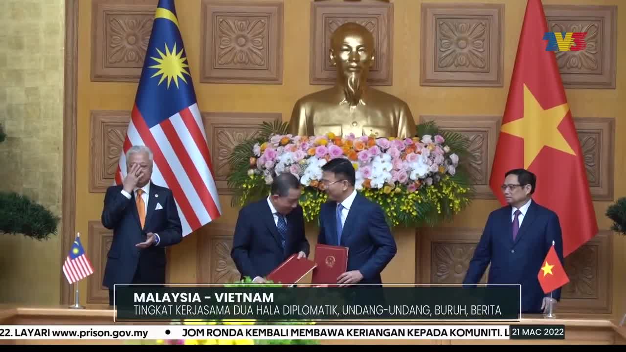 MALAYSIA - VIETNAM | Tingkat Kerjasama Dua Hala Diplomatik, Undang-Undang, Buruh, Berita