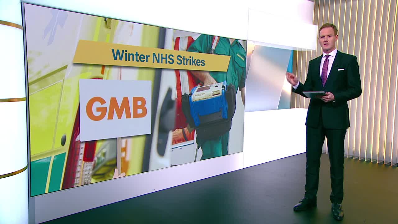 GMB union announces strike action for 10,000 ambulance workers | 5 News