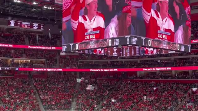 Little jumbotron appearance at opening night