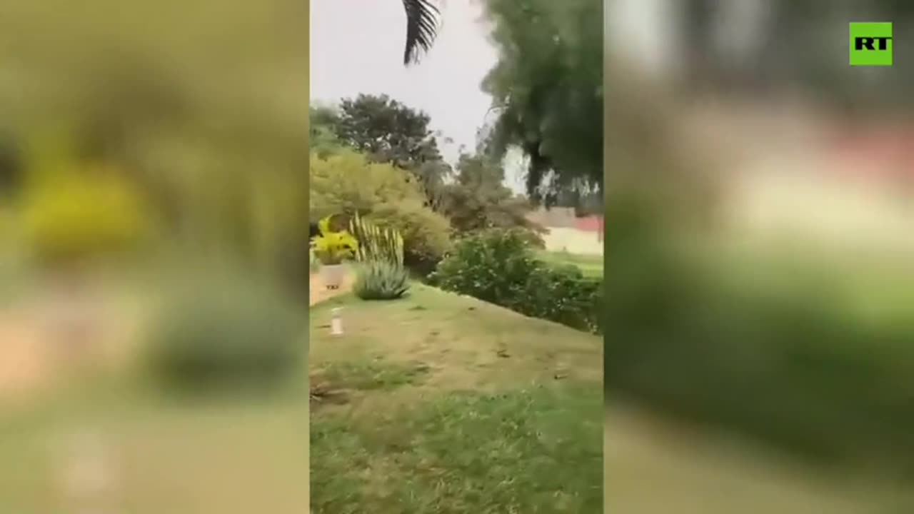 Horrifying footage of plane crashing in Brazil