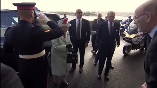 Queen Elizabeth Arrives USA with Full “Security ”