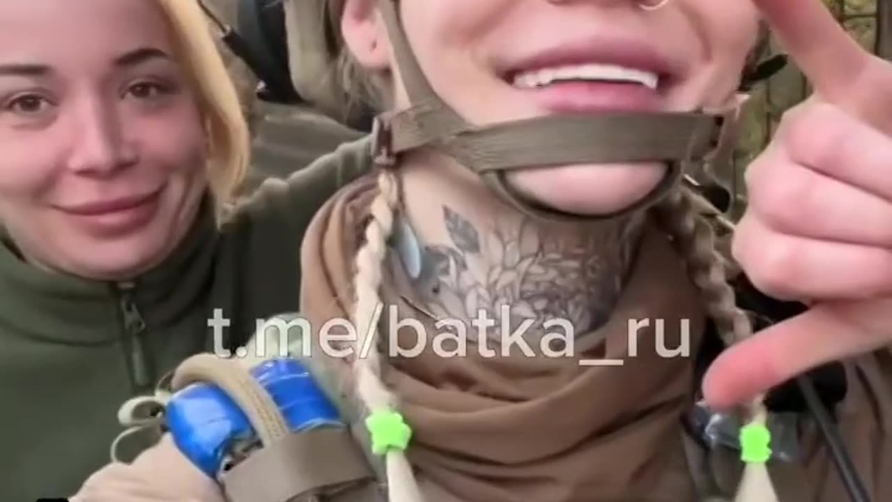 Female Ukrainian Tic Toc Militant