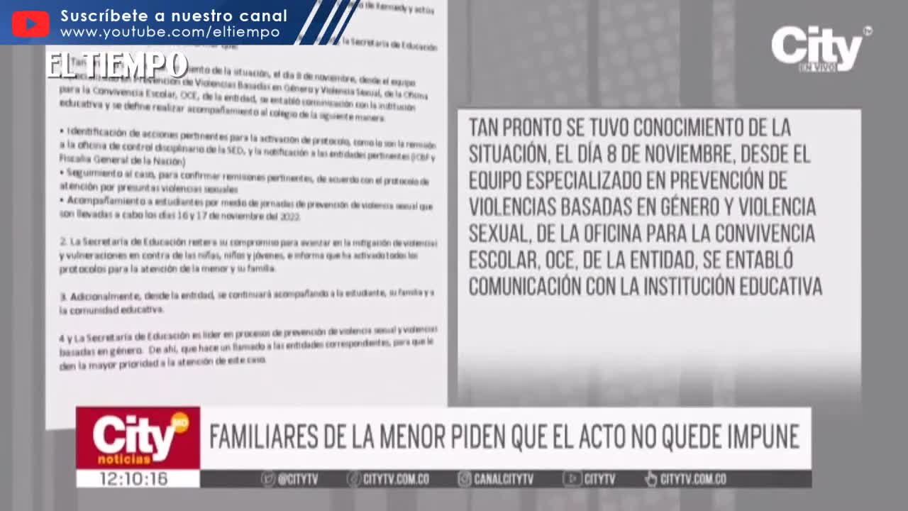 Presunto abuso de un coordinador de colegio a menor de 14 años