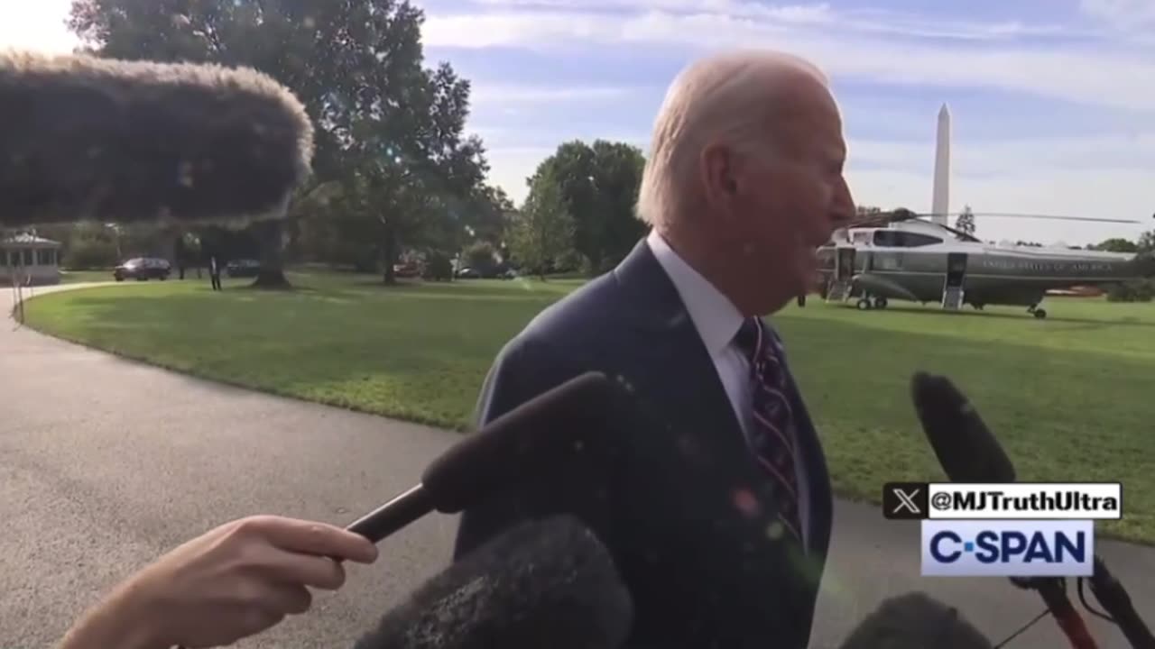 Joe Biden on 2nd Trump Assassination Attempt “Thank God the president is ok…