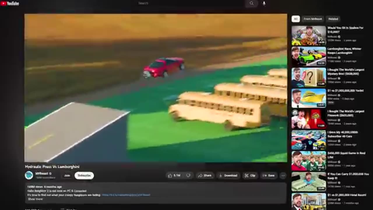 Mr Beast Train Video