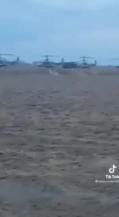 About 30 Russian Ka-52 Alligator and MI-24P helicopters landed yesterday (February 22) near the