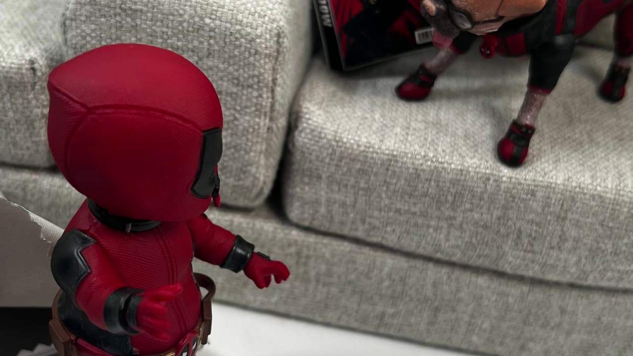 Baby Deadpool And The Dog! 😂