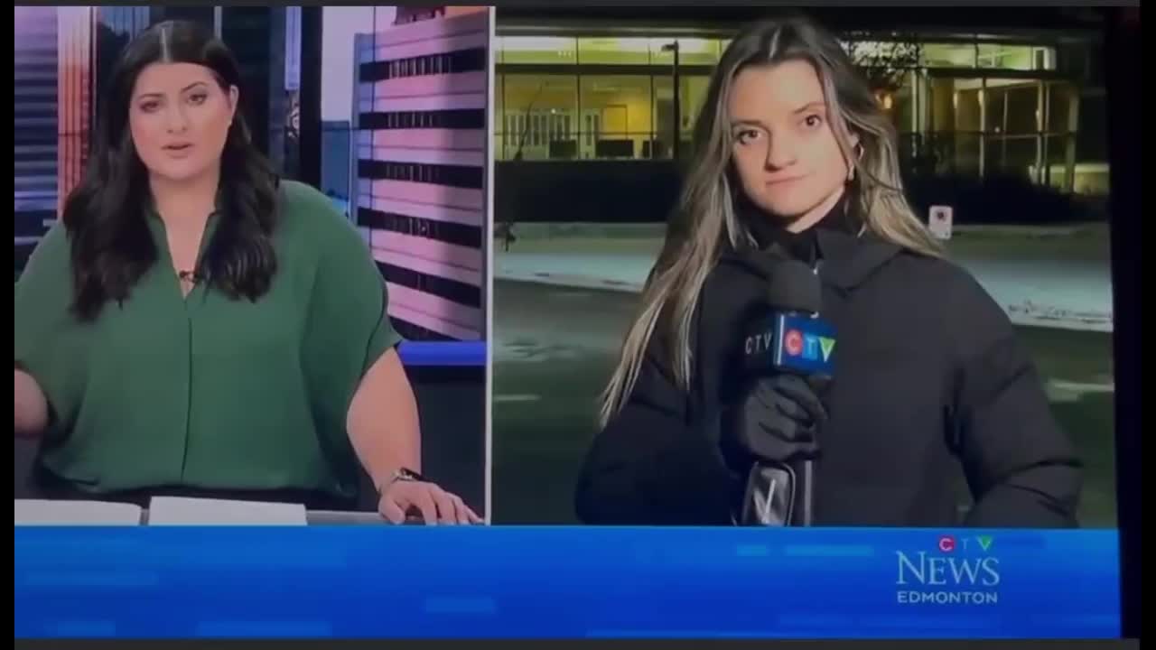 Reporter Jessica Robb of CTV NEWS collapses during a live broadcast