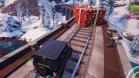 Fortnite C5S1.Found 2 Holiday presents on the bridge.Player or Fortnite?