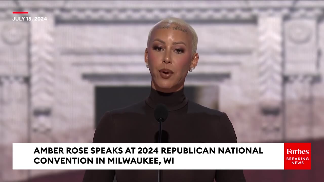 Amber Rose Speaks To The RNC: 'The Media Has Lied To Us About Donald Trump'