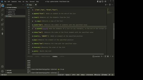 Intro to python episode 12