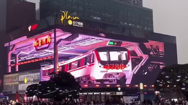 Future 3D billboard in china 🤯🤯 #shorts #china