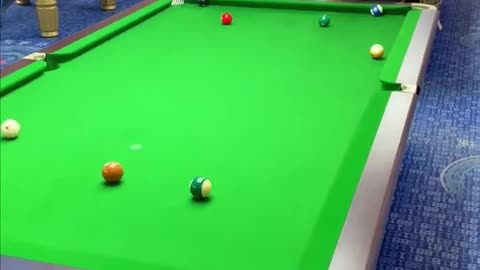 Funny moment with pool players