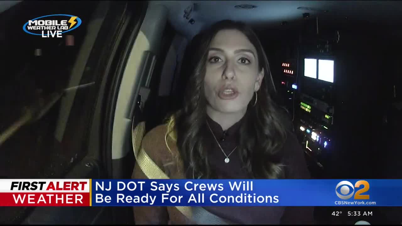 Checking on road conditions in New Jersey