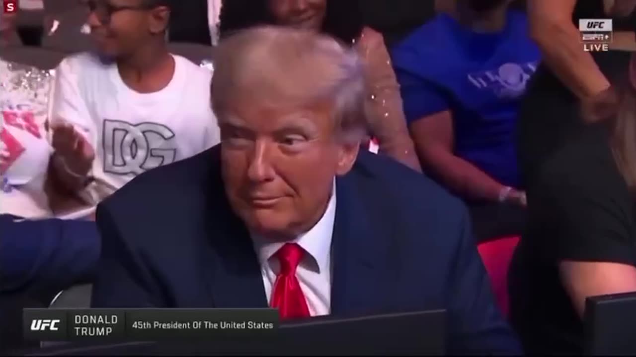 President Trump Gets A Big Cheer At UFC