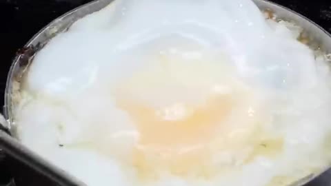 Fried Egg Pan Cake making