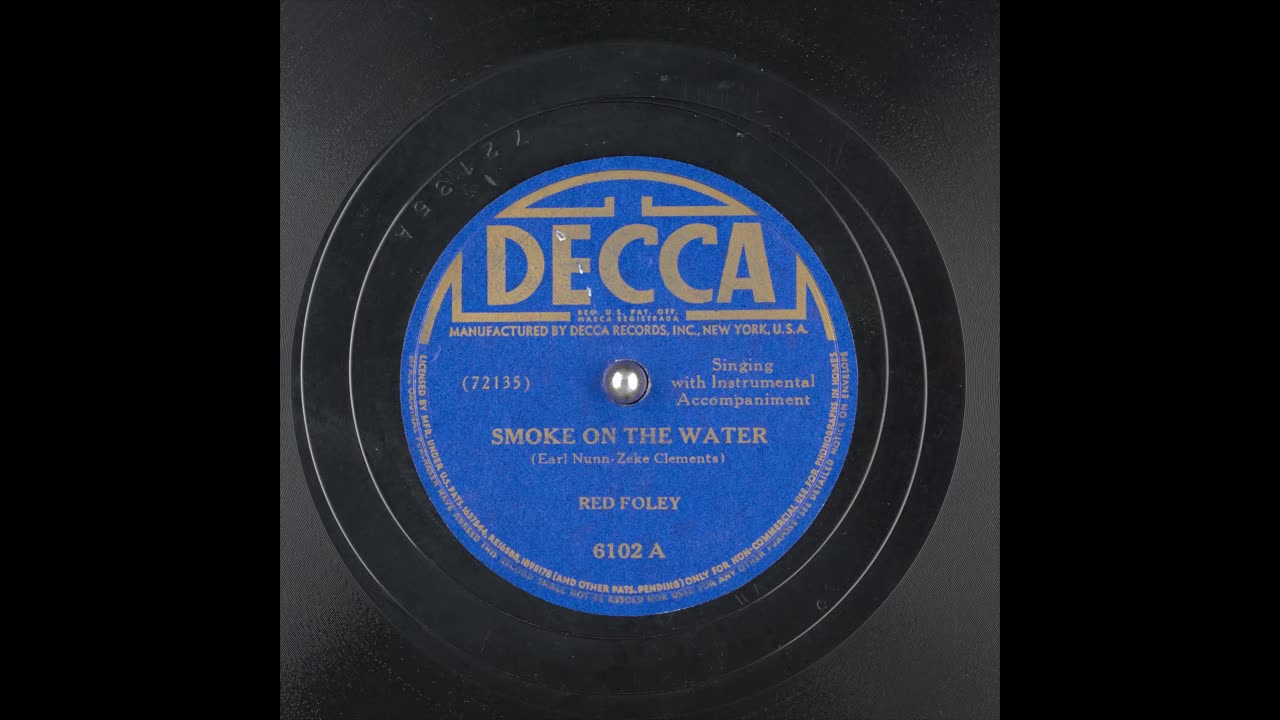 Smoke On The Water by Red Foley