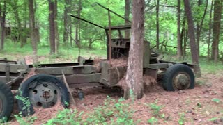 Antique farm equipment