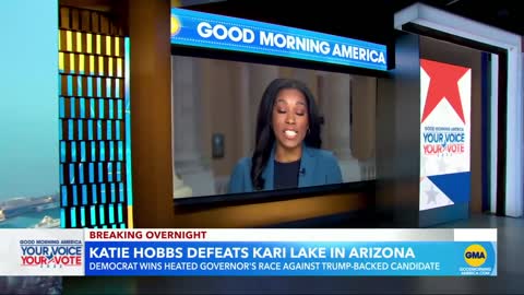 Democrat Katie Hobbs projected to win Arizona governor’s race l GMA