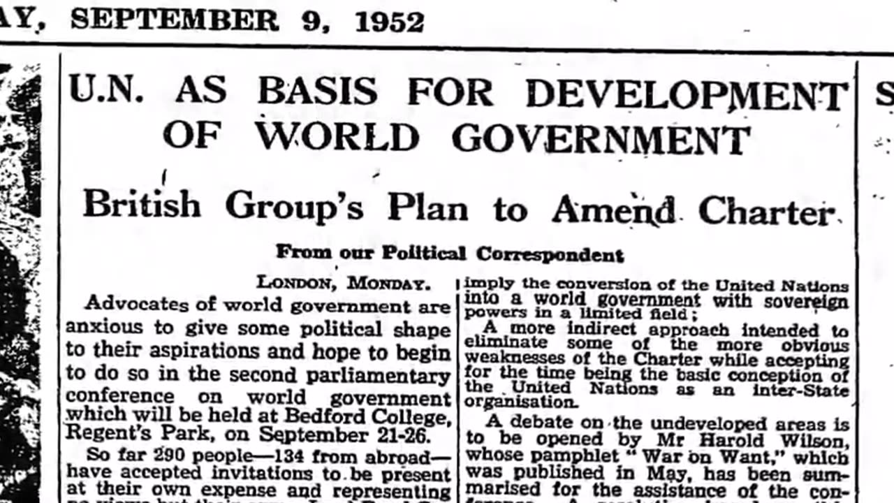 Shedding light on the DECADES of planning and priming us for one world government