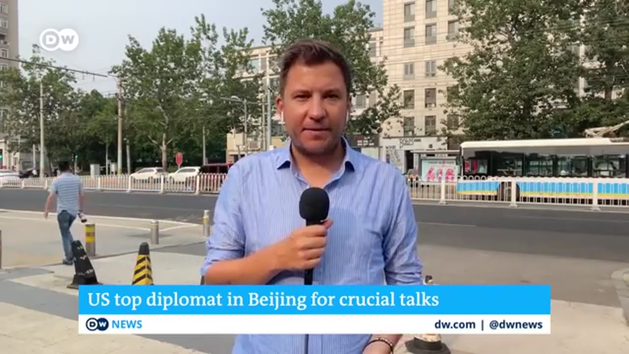 Blinken in Beijing for talks amid high US-China tensions _ DW News