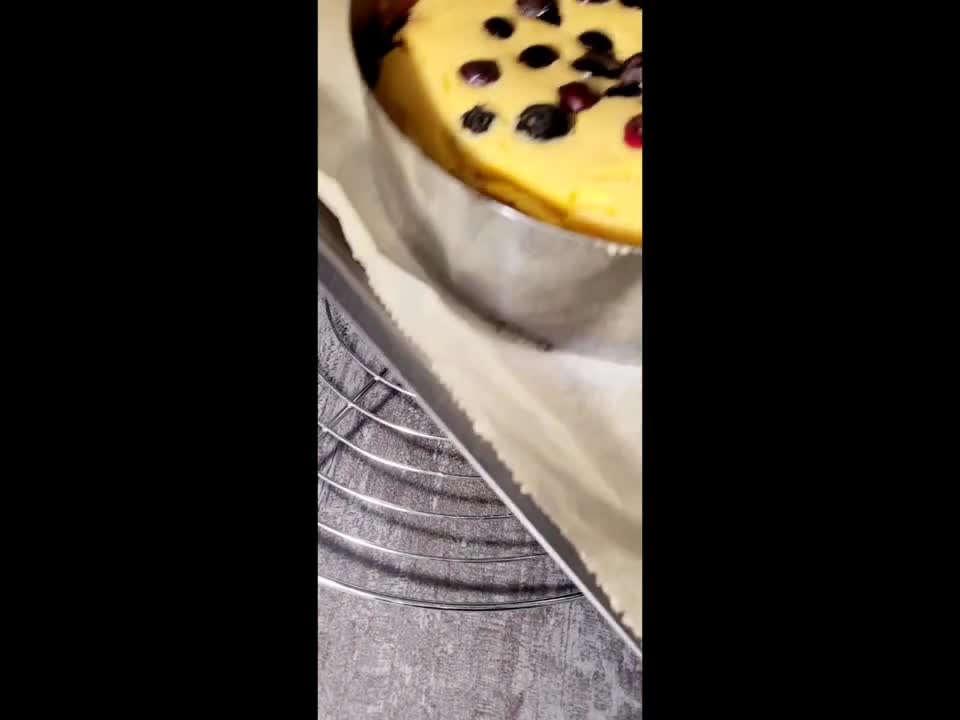 Pumpkin & Bluberry Crumble Cheesecake |Tarta de Queso, Calabaza, Arandanos y Crumble