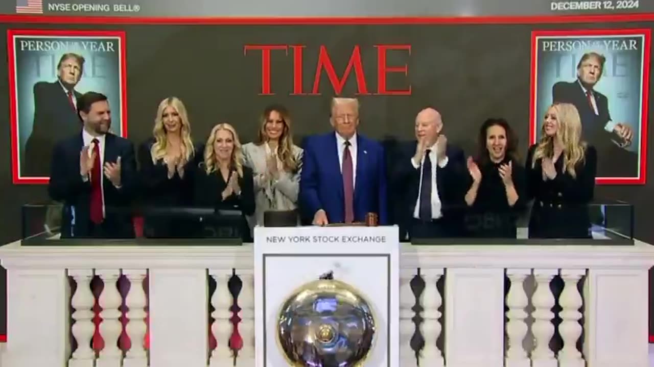 President-Elect Donald Trump rings the opening bell at the New York Stock Exchange.