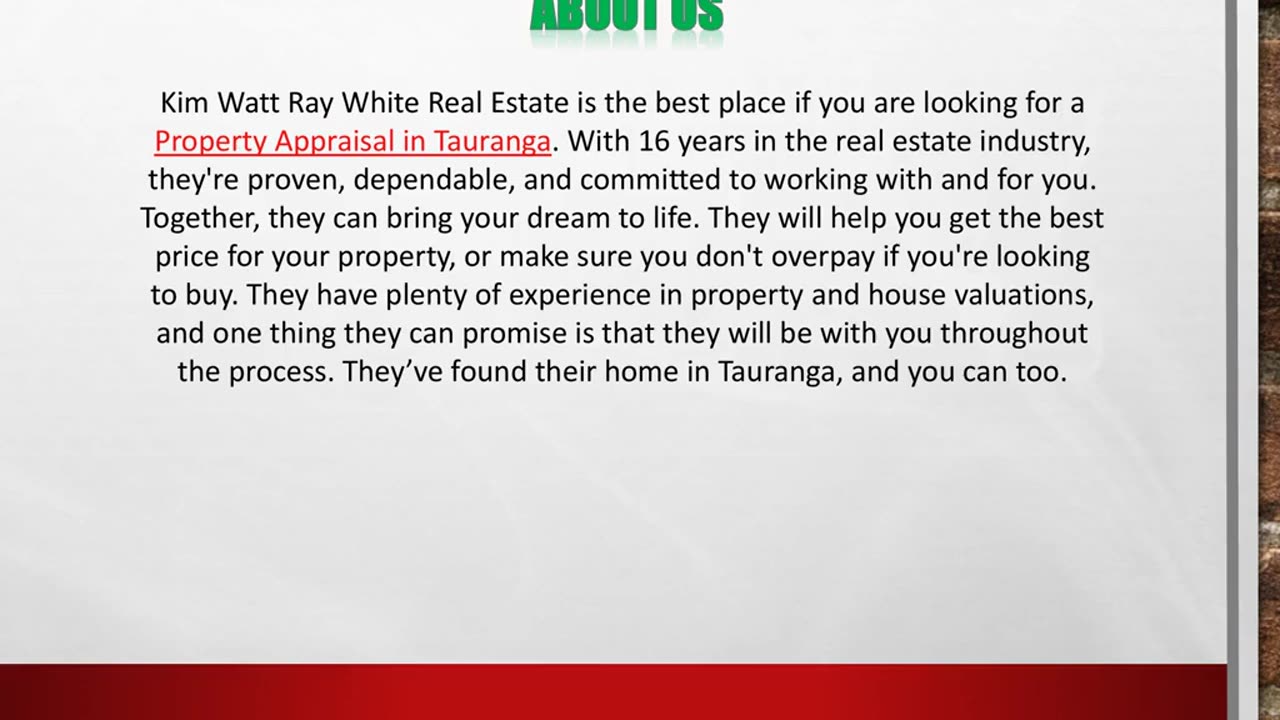 Property Appraisal in Tauranga