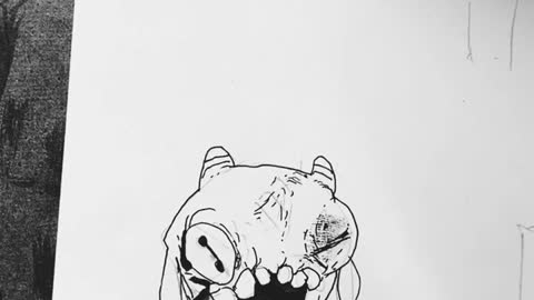 inking a goat ball
