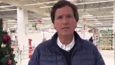 Tucker went grocery shopping in Russia to compare the cost of groceries there to America