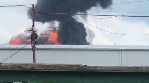 KA-52 Helicopter Strikes Oil Depot in Voronezh