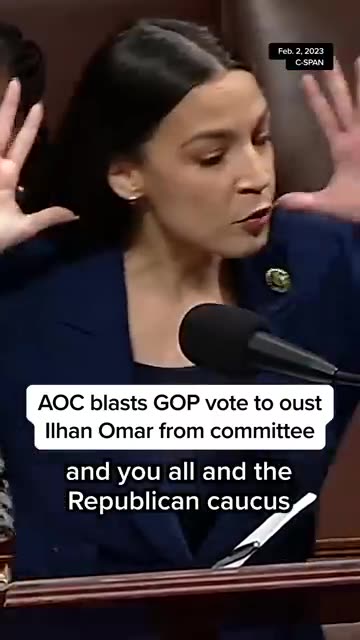 AOC blasts GOP vote to ous : Ilhan Omar from committeen