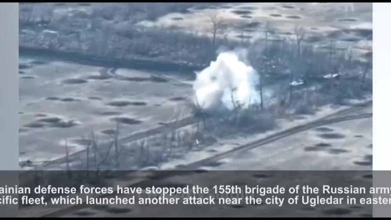 Another column of Russian tanks, armored vehicles attacking Ugledar was targeted by artillery fire