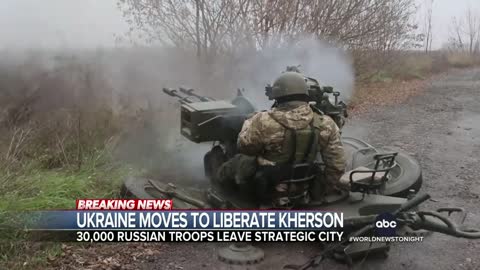 Relief, jubilation in Kherson as Russian troops retreat
