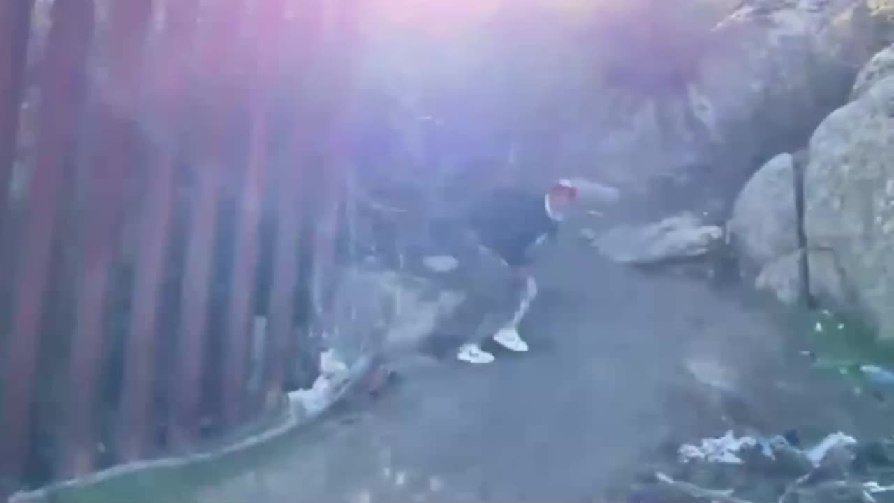 Jacumba California - Large Group of Young Illegal Men Smuggled to Border Wall