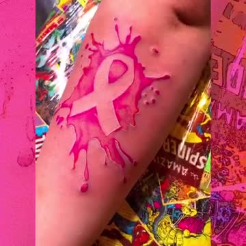 🙏🎀 Cancer Ribbon Tattoo🎀🙏