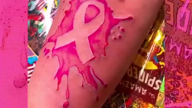 🙏🎀 Cancer Ribbon Tattoo🎀🙏