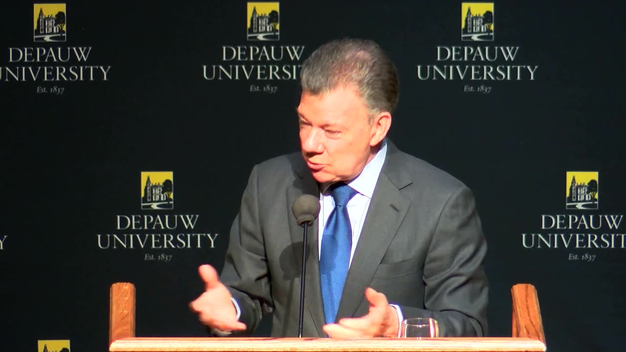 October 22, 2018 - Juan Manuel Santos Ubben Lecture at DePauw University (Highlights)