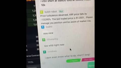 Trading a short during the Bitcoin flash crash. Watch the flash crash happen and profits go up