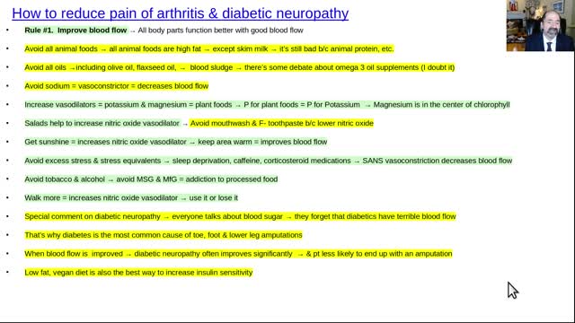 How to reduce pain of arthritis & diabetic neuropathy