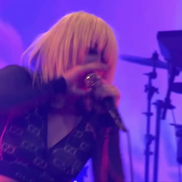 Miley cyrus in live show performing